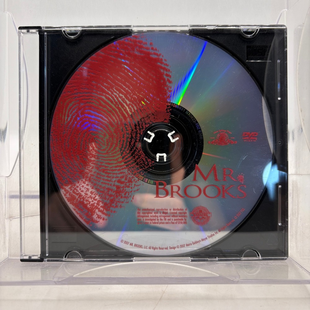 Mr Brooks DVD 2007 Kevin Costner Demi Moore MGM Psychological Thriller
